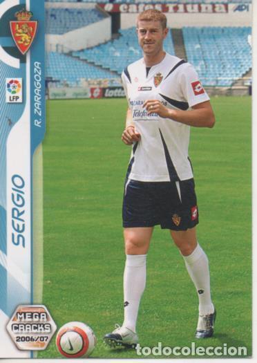 Coleccionismo deportivo: Cromo E004205: Trading Card. Mega Cracks 06-07. n&ordm; 349 Sergio. Defensa. R. Zaragoza - LPF