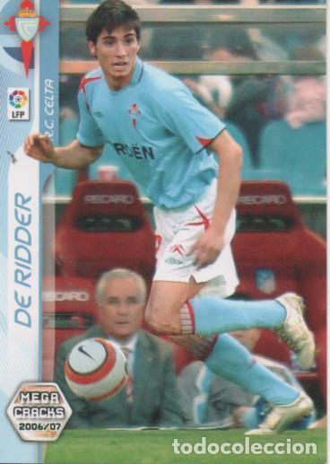 Coleccionismo deportivo: Cromo E004136: Trading Card. Mega Cracks 06-07. n&ordm; 84 De Ridder. Medio. R.C. Celta - LPF
