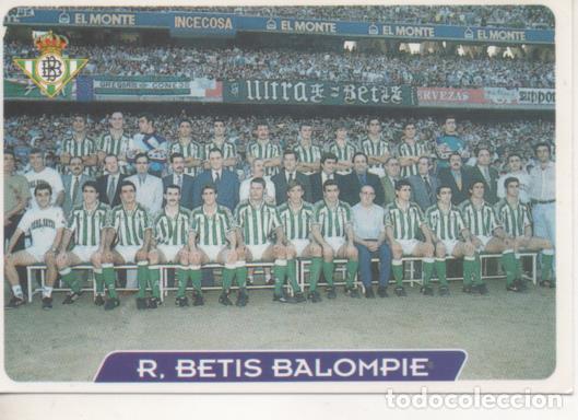 Collezionismo sportivo: Cromo E003952: Trading Card. Las Fichas de la Liga 95-96, n&ordm; 37 R.Betis Balonpi&eacute; 1907 - LPF