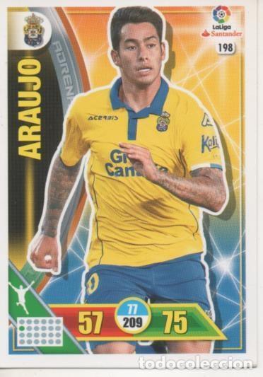 Coleccionismo deportivo: Cromo E002716: Trade Card Game Adrenalyn. Liga 2016-17, Araujo. U.D. Las Palmas - LFP