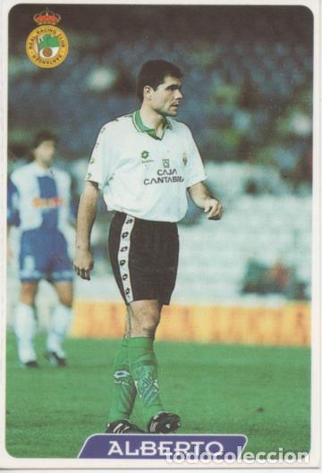 Coleccionismo deportivo: Cromo E003998: Trading Card. Las Fichas de la Liga 95-96. n&ordm; 213 Alberto. Delantero. R.C. Racing San