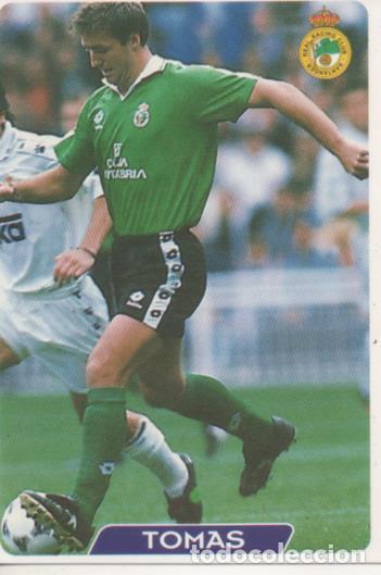 Coleccionismo deportivo: Cromo E003994: Trading Card. Las Fichas de la Liga 95-96. n&ordm; 207 Tomas. Centrocampista. R.C. Racing