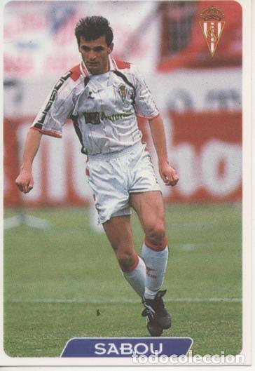 Coleccionismo deportivo: Cromo E004037: Trading Card. Las Fichas de la Liga 95-96. n&ordm; 322 Sabou. Centrocampista. R. Sporting