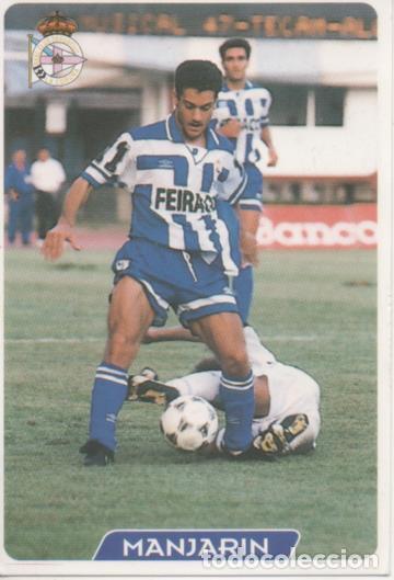 Sports collectibles: Cromo E003949: Trading Card. Las Fichas de la Liga 95-96, n&ordm; 34 Manjarin. Delantero. R.C.D. La Coru&ntilde;