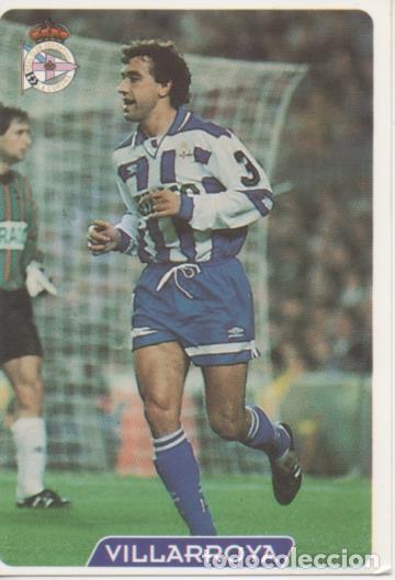 Sports collectibles: Cromo E003947: Trading Card. Las Fichas de la Liga 95-96, n&ordm; 33 Villaroya. Defensa. R.C.D. La Coru&ntilde;a
