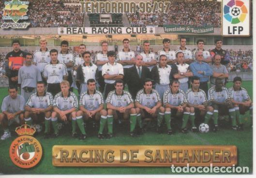 Collectionnisme sportif: Cromo E003724: Trading Card. Las Fichas de la Liga 96-97. n&ordm; 289 Racing de Santander, Temporada 96/9