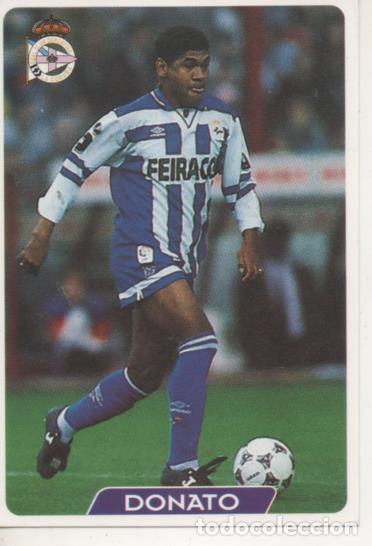 Collectionnisme sportif: Cromo E003941: Trading Card. Las Fichas de la Liga 95-96, n&ordm; 28 Donato. Centrocampista. R.C.D. La Co