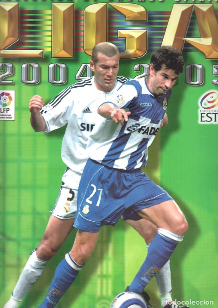 Collezionismo sportivo: Album cromos: Liga 04/05 (INCLUYE CROMOS PEGADOS) -