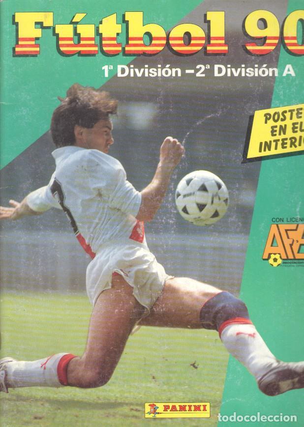 Collezionismo sportivo: Album cromos: Futbol 90 (CROMOS PEGADOS) -