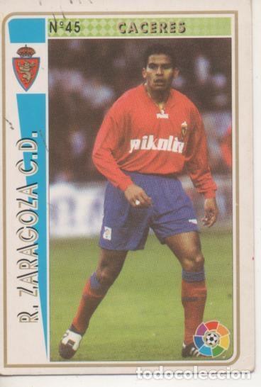 Collectionnisme sportif: Cromo E003497: Trading Card. Las Fichas de la Liga 94-95. n&ordm; 45 Caceres, R.Zaragoza - LFP
