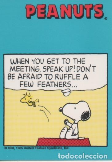 Collectionnisme sportif: Cromo E003309: Trading Card. Peanuts Classics, n&ordm; 36 January 7, 1989 - M. Schulz