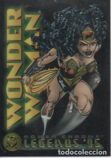 Collectionnisme sportif: Cromo E004619: Trading Card. DC Power Chrome. Legends'95, n&ordm; 2 Wonder Woman - Byrne-Martin