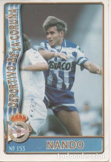 Collectionnisme sportif: Cromo E003601: Trading Card. Las Fichas de la Liga 96-97. n&ordm; 153 Nando, Deportivo de La Coru&ntilde;a - LFP