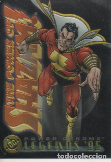 Collezionismo sportivo: Cromo E004620: Trading Card. DC Power Chrome. Legends'95, n&ordm; 3 Power of Shazam - Krause-Manley-Marti