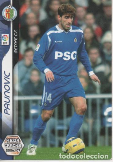 Collectionnisme sportif: Cromo E004182: Trading Card. Mega Cracks 06-07. n&ordm; 142 Paunovic. Delantero. Getafe C.F. - LPF