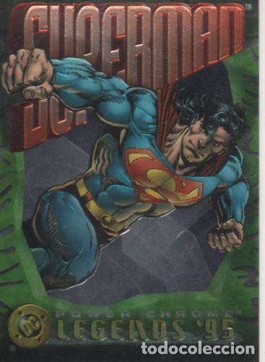 Collectionnisme sportif: Cromo E004627: Trading Card. DC Power Chrome. Legends'95, n&ordm; 10 Superman - Jungens-Breeding-Martin