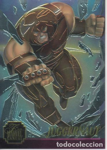 Colecionismo desportivo: Cromo E004768: Trading Card. Marvel Anual Flair'95, Limited Edition: 11 of 12 Juggernaut - Jim Balen
