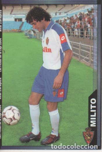 Collezionismo sportivo: Cromo E004316: Trading Card. Las Fichas de la Liga 2004. n&ordm; 496 Milito. Defensa. R. Zaragoza - LPF