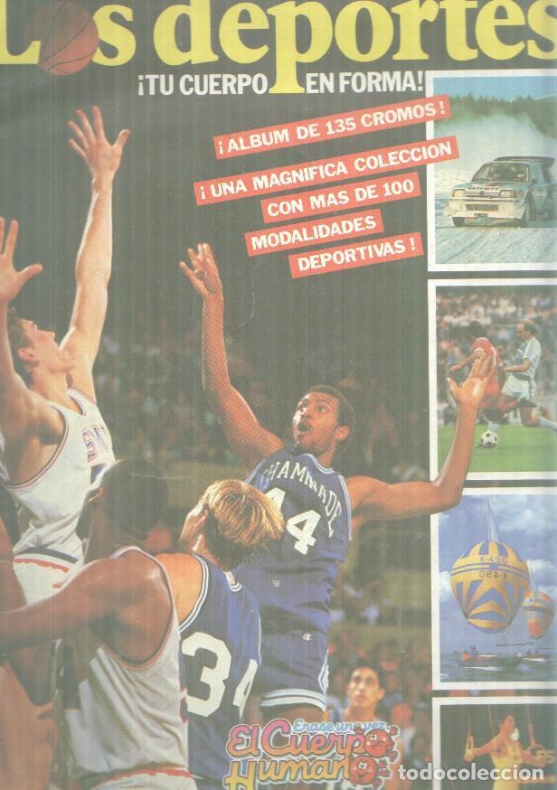 Collezionismo sportivo: Album de cromos: Los deportes, tu cuerpo en forma (album INCOMPLETO) -