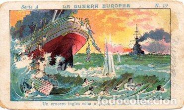 Sammelleidenschaft Sport: V49405: Cromo Chocolate Angelical. La Guerra Europea Serie A n&ordm; 19 - NULL