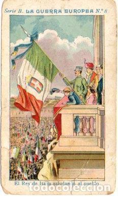 Sammelleidenschaft Sport: V49409: Cromo Chocolate Angelical. La Guerra Europea Serie B n&ordm; 8 - NULL