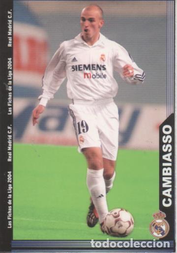 Sammelleidenschaft Sport: Cromo E004234: Trading Card. Las Fichas de la Liga 2004. n&ordm; 11 Cambiasso. Medio. R. Madrid - LPF