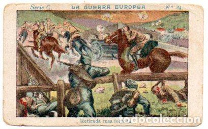 Sammelleidenschaft Sport: V49417: Cromo Chocolate Angelical. La Guerra Europea Serie C n&ordm; 24 - NULL