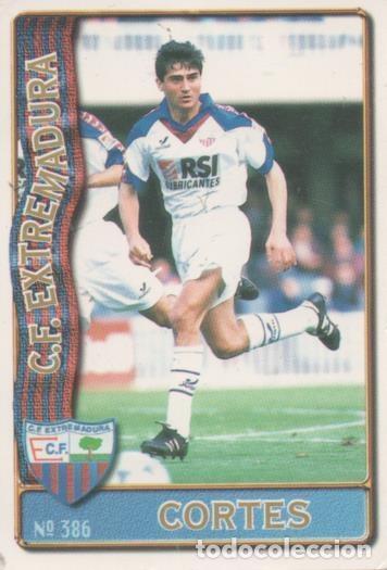 Coleccionismo deportivo: Cromo E003703: Trading Card. Las Fichas de la Liga 96-97. n&ordm; 386 Cortes, C.F. Extremadura - LFP