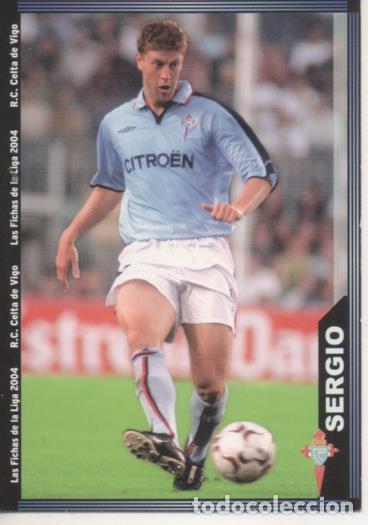 Coleccionismo deportivo: Cromo E004258: Trading Card. Las Fichas de la Liga 2004. n&ordm; 93 Sergio. Defensa. R.C. Celta de Vigo -