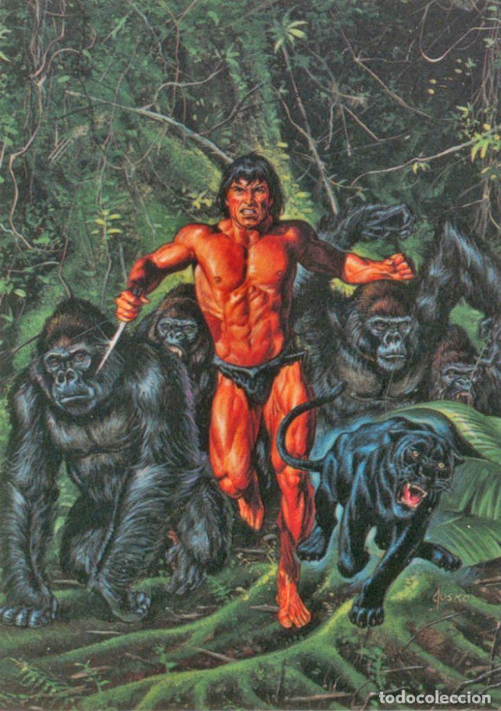 Coleccionismo deportivo: Trading Car: TARZAN - JOE JUSKO, Edgar Rice Burroughs Collection: No.07 - Edgar Rice Burroughs, Joe