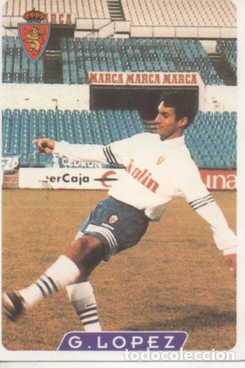 Collezionismo sportivo: Cromo E003981: Trading Card. Las Fichas de la Liga 95-96. n&ordm; 119 G. Lopez. Centrocampista. R. Zarago