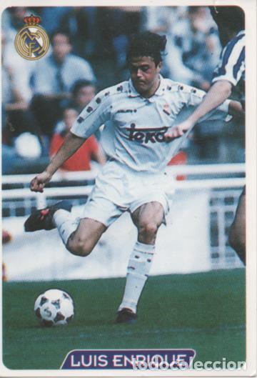 Collectionnisme sportif: Cromo E003925: Trading Card. Las Fichas de la Liga 95-96, n&ordm; 13 Luis Enrique. Delantero. R. Madrid -