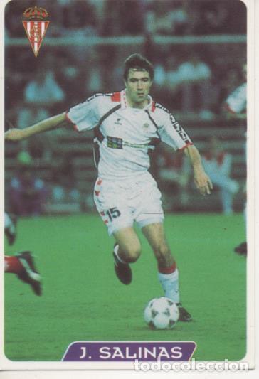 Coleccionismo deportivo: Cromo E004034: Trading Card. Las Fichas de la Liga 95-96. n&ordm; 319 J.Salinas. Delantero. R. Sporting d