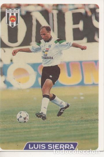 Collectionnisme sportif: Cromo E004062: Trading Card. Las Fichas de la Liga 95-96. n&ordm; 350 Luis Sierra. Defensa. Merida C. P.