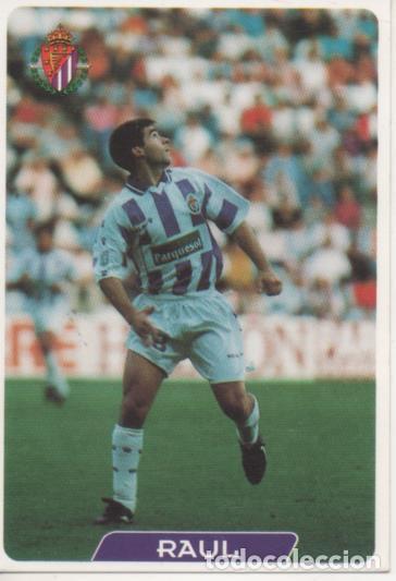 Collectionnisme sportif: Cromo E004056: Trading Card. Las Fichas de la Liga 95-96. n&ordm; 342 Raul. Delantero. R Valladolid D. -