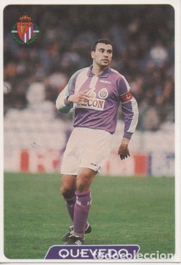 Collectionnisme sportif: Cromo E004052: Trading Card. Las Fichas de la Liga 95-96. n&ordm; 338 Quevedo. Centrocampista. R Valladol