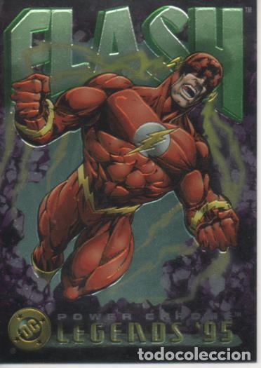 Collectionnisme sportif: Cromo E004675: Trading Card. DC Power Chrome. Legends'95. n&ordm; 64 Flash - S. Larrocca