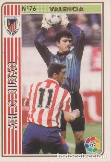 Collectionnisme sportif: Cromo E003508: Trading Card. Las Fichas de la Liga 94-95. n&ordm; 76 Valencia, Ath.C. Bilbao - LFP