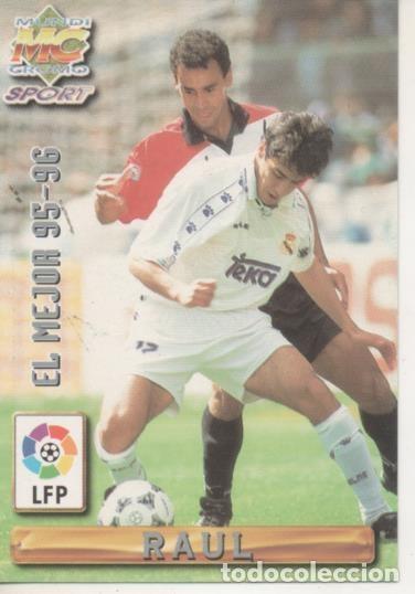 Colecionismo desportivo: Cromo E003719: Trading Card. Las Fichas de la Liga 96-97. n&ordm; 405 El Mejor 95-96, Raul - LFP