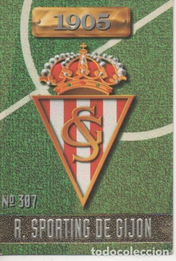 Colecionismo desportivo: Cromo E003715: Trading Card. Las Fichas de la Liga 96-97. n&ordm; 307 Escudo R.Sporting de Gij&oacute;n - LFP