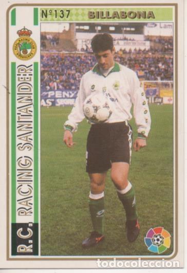 Colecionismo desportivo: Cromo E003526: Trading Card. Las Fichas de la Liga 94-95. n&ordm; 137 Billabona, R.C. Racing Santander -