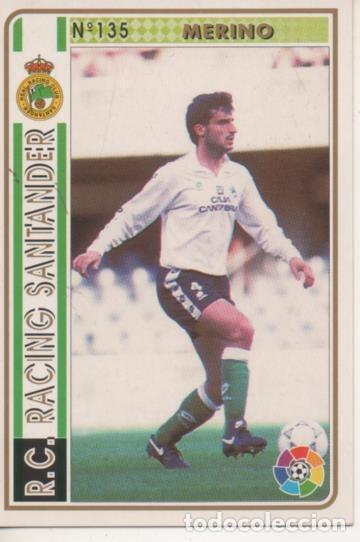 Collectionnisme sportif: Cromo E003524: Trading Card. Las Fichas de la Liga 94-95. n&ordm; 135 Merino, R.C. Racing de Santander -