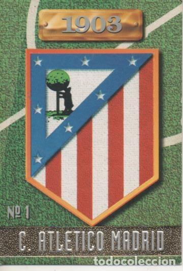 Collectionnisme sportif: Cromo E003711: Trading Card. Las Fichas de la Liga 96-97. n&ordm; 1 Escudo C. Atletico Madrid - LFP