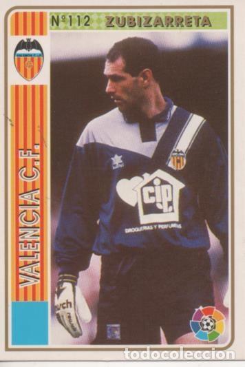Collectionnisme sportif: Cromo E003518: Trading Card. Las Fichas de la Liga 94-95. n&ordm; 112 Zubizarreta, Valencia C.F. - LFP
