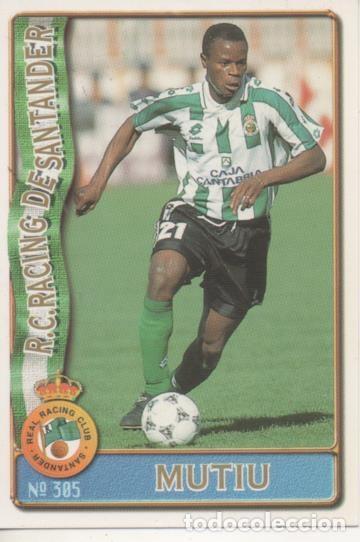 Colecionismo desportivo: Cromo E003666: Trading Card. Las Fichas de la Liga 96-97. n&ordm; 305 Mutiu, R.C.Racing de Santander - LF