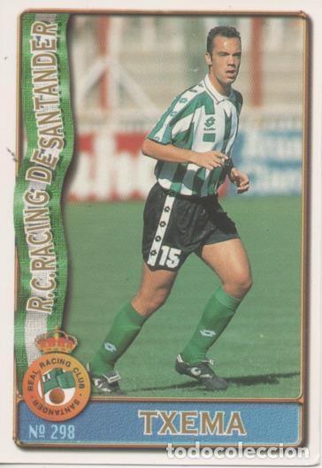 Colecionismo desportivo: Cromo E003658: Trading Card. Las Fichas de la Liga 96-97. n&ordm; 298 Txema, R.C. Racing de Santander - L