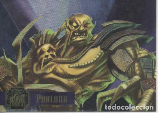 Collezionismo sportivo: Cromo E004756: Trading Card. Marvel Anual Flair'95, n&ordm; 24 Phalanx - Mark Johnson-Tractor