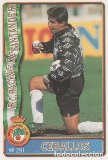 Collezionismo sportivo: Cromo E003648: Trading Card. Las Fichas de la Liga 96-97. n&ordm; 291 Ceballos, R.C. Racing de Santander