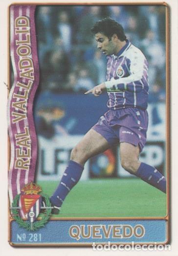 Coleccionismo deportivo: Cromo E003637: Trading Card. Las Fichas de la Liga 96-97. n&ordm; 281 Quevedo, R. Valladolid - LFP