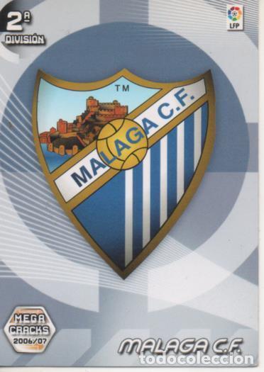 Coleccionismo deportivo: Cromo E004209: Trading Card. Mega Cracks 06-07. b&ordm; 417 Escudo M&aacute;laga C.F. - LPF